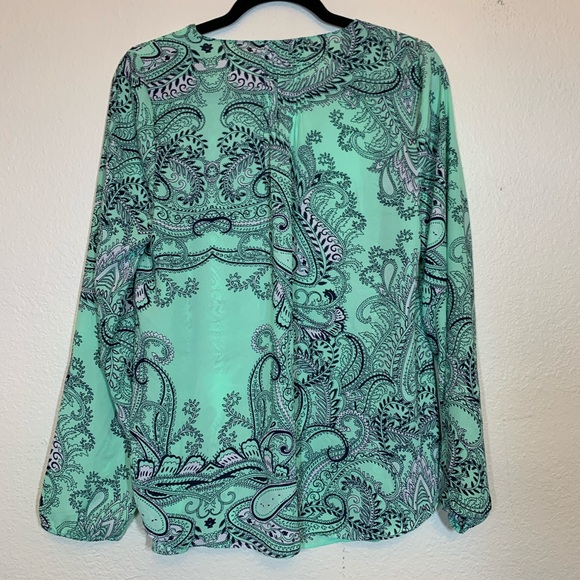 [ Banana Republic ] V Neck Paisley Blouse - Picture 4 of 4